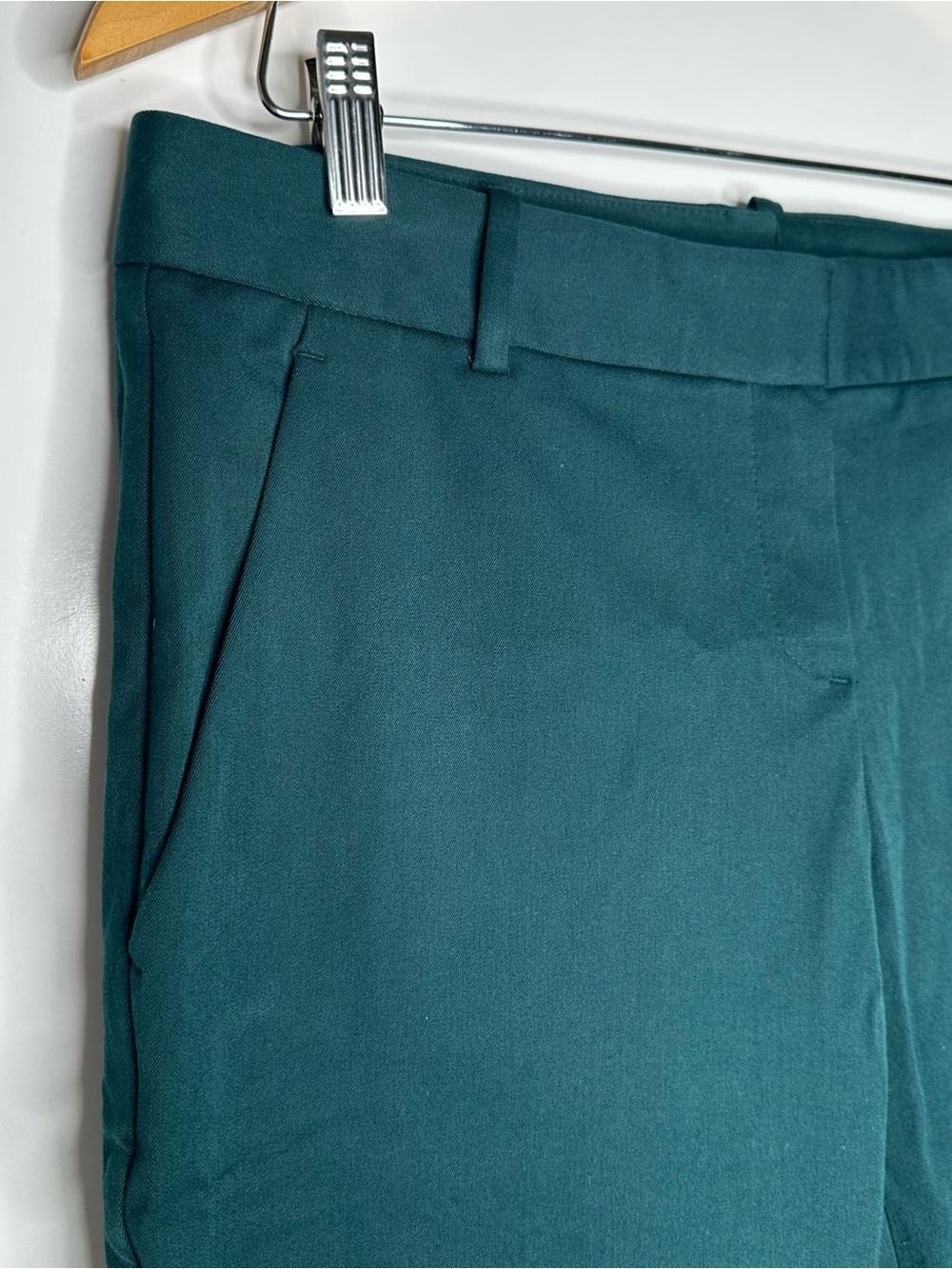 Theory NWT Testra 2 Bistretch Pants Julep Green Size 10 - Picture 6 of 9